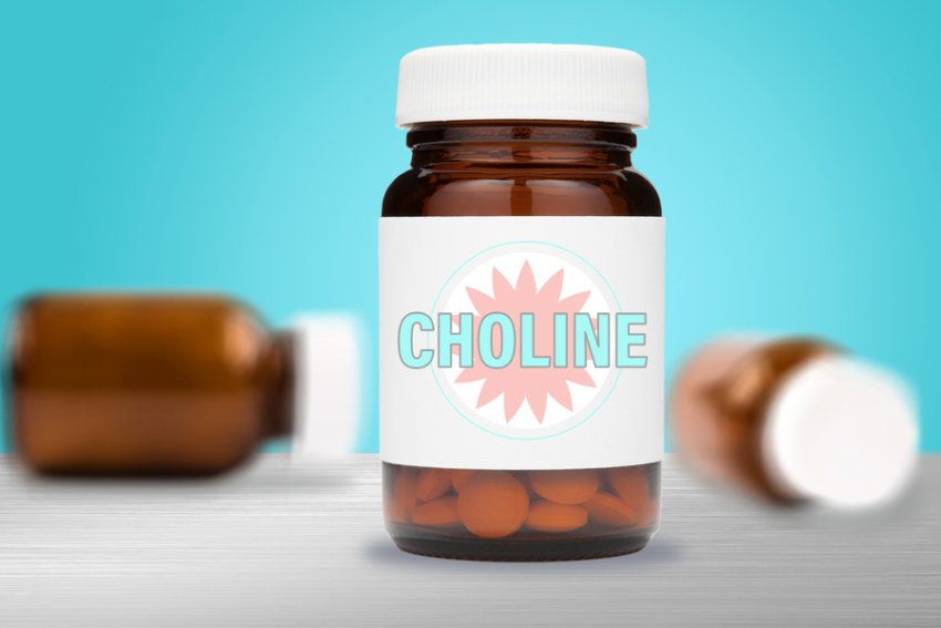 Choline drug