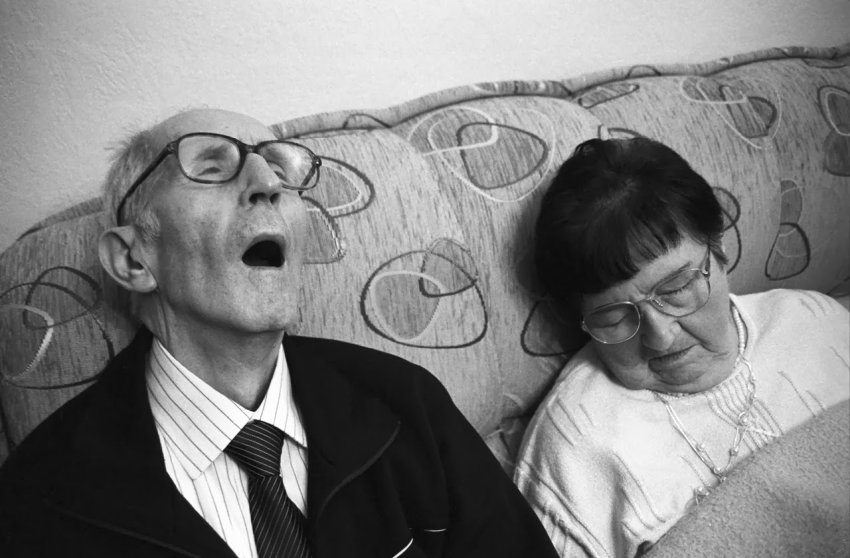 Elderly Couple Sleeping