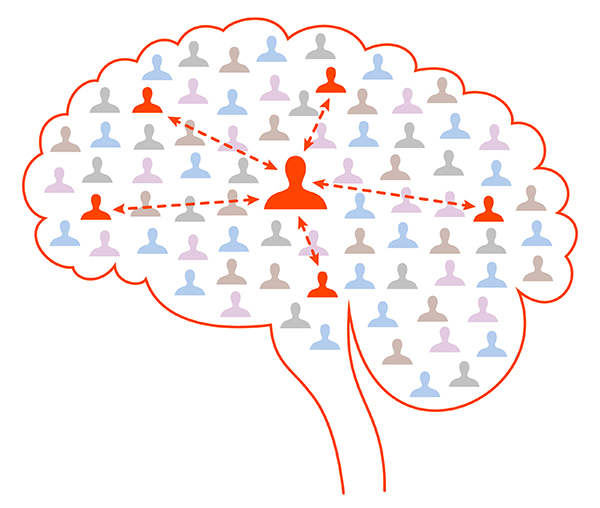 La rete sociale del cervello: le cellule nervose interagiscono come gli amici su Facebook