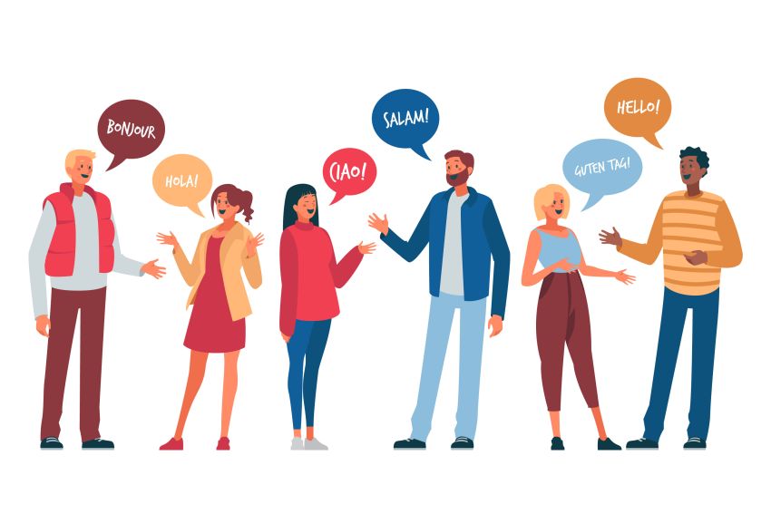Languages talking speaking 