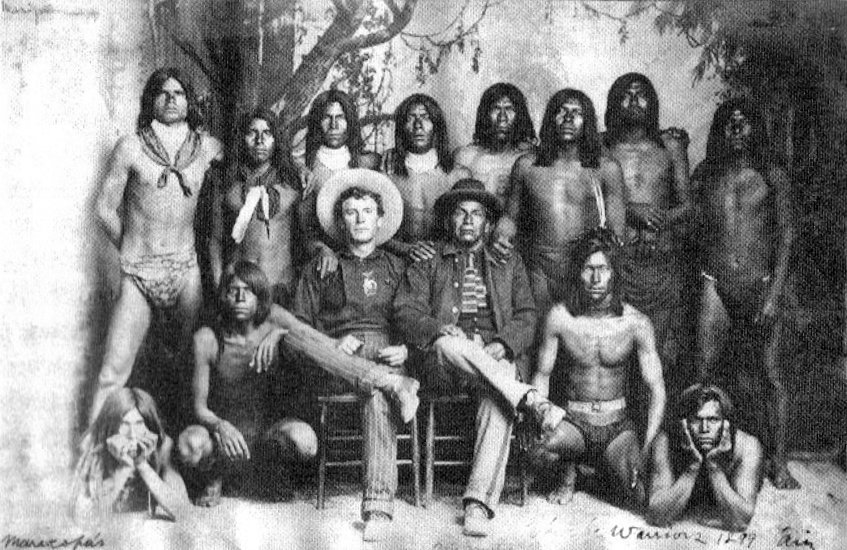 Maricopa Pima Indians cowboy Phoenix studio 1889