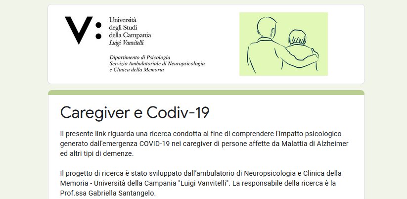 Ricerca Caregiver Covid19