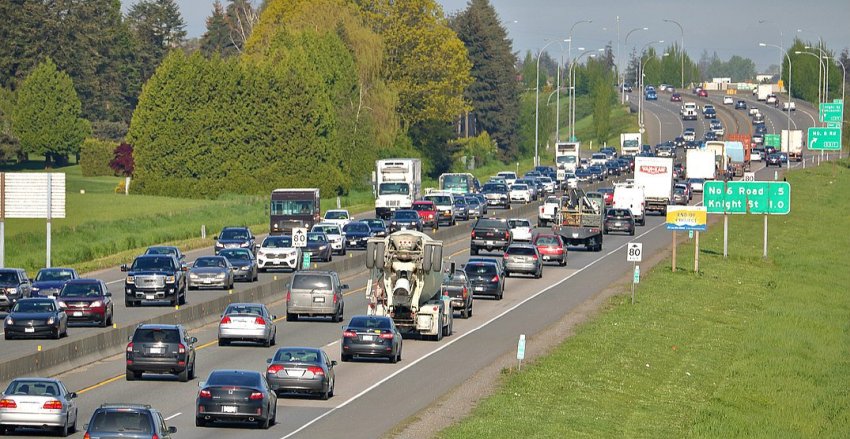 Traffic on Vancouver roads 