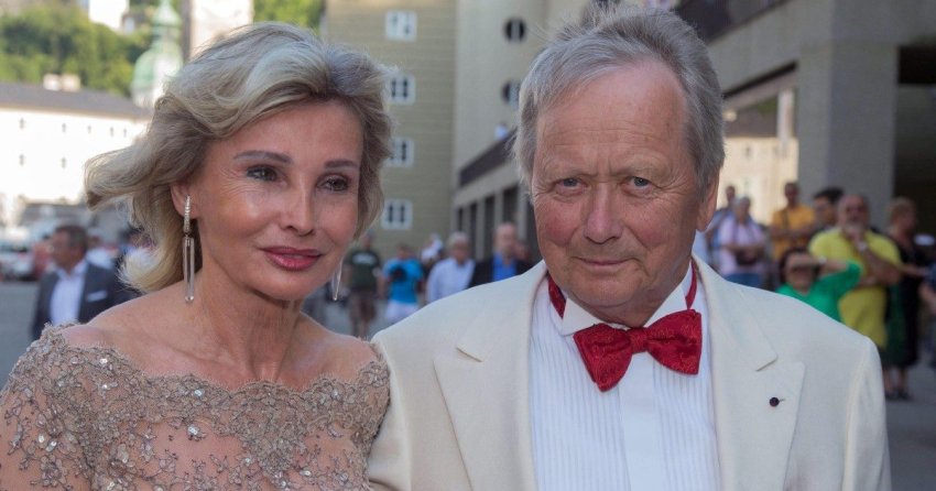 Wolfgang Porsche and wife Claudia Hübner