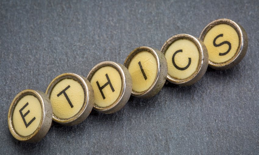 ethics typewriter keys values morals