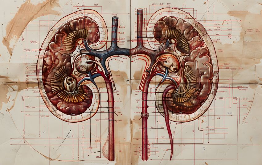 kidneys vintage style