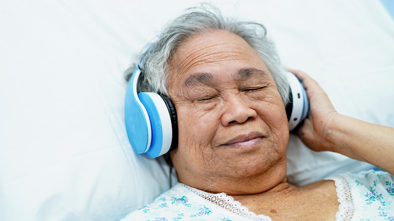patient with music headphones gettyimages