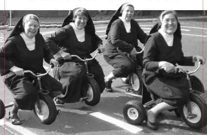 Nuns having fun
